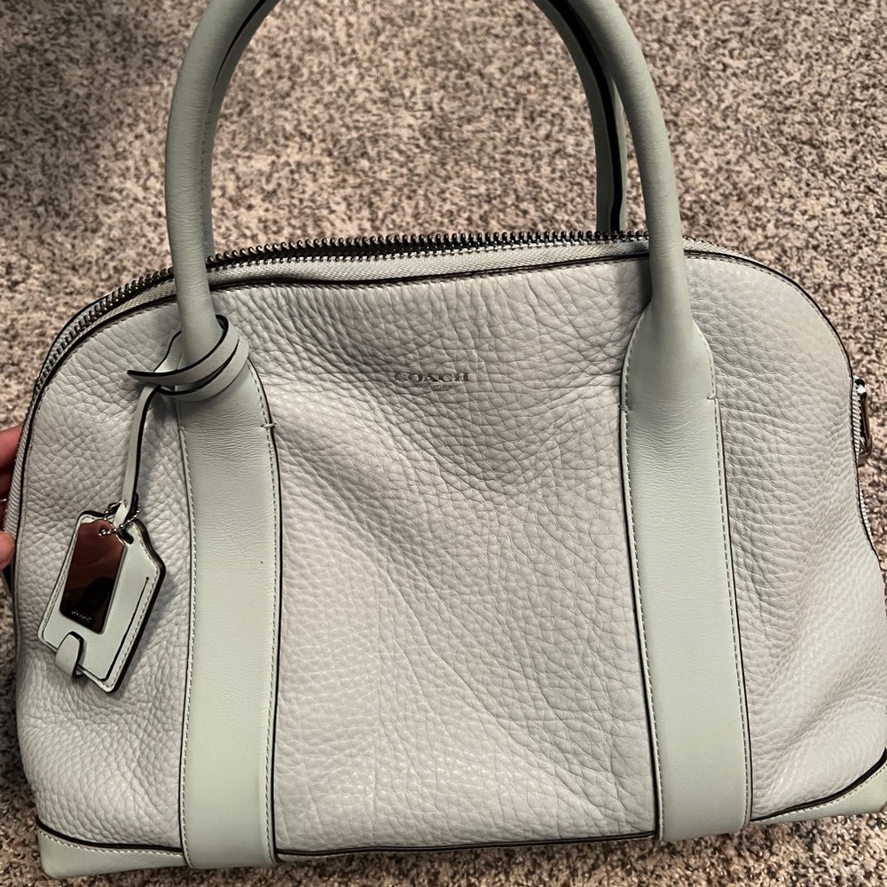 Light Blue Coach Edie Bag
